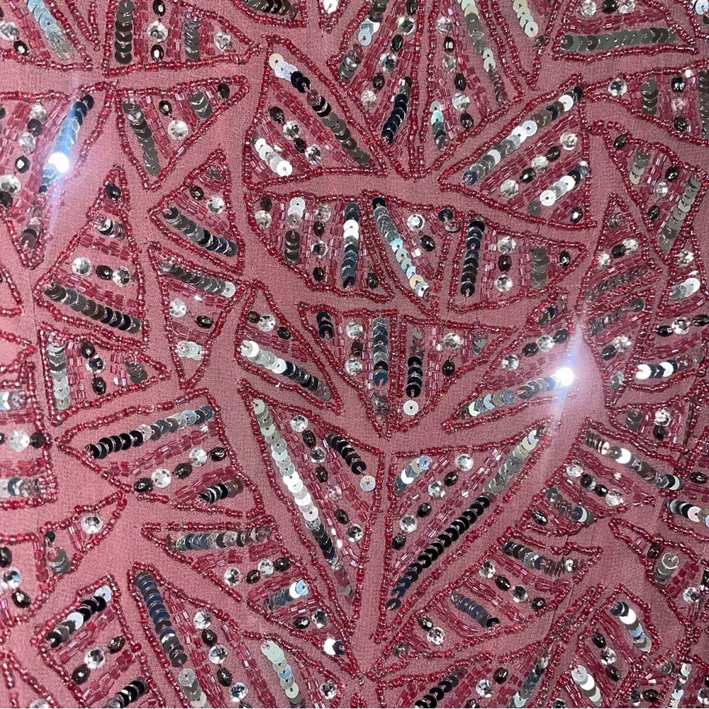 Mac Duggal Geometric Patterned Sequin Midi Cockta… - image 7